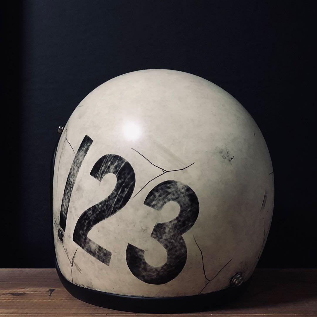 新品　500TX 小帽体　ジェットヘルメット　エイジング加工　カスタムペイント