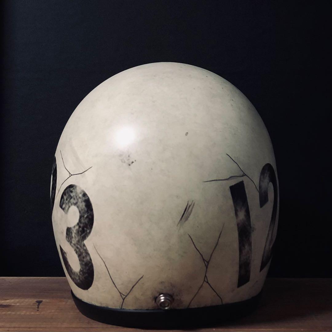 新品　500TX 小帽体　ジェットヘルメット　エイジング加工　カスタムペイント