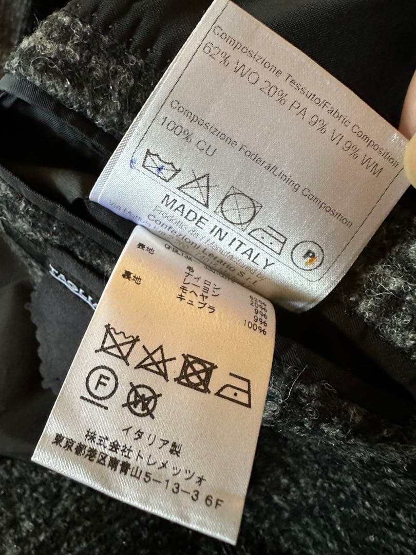 【J11】TAGLIATORE 段返り 3B チェスターコート