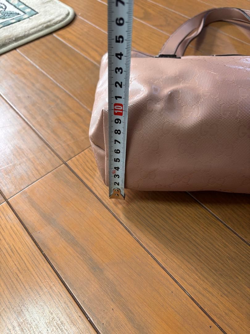 GUCCIベージュ 合成皮革 トートバッグ 約30cm