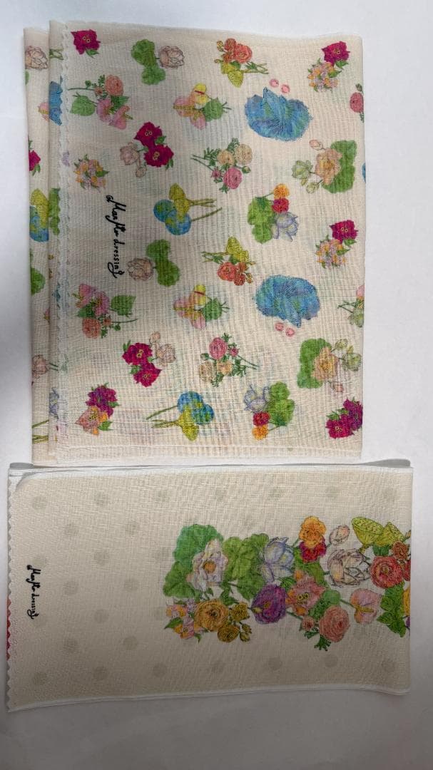 マーム　MarMu アクアエデン　単衣訪問着 紺色 名古屋帯　帯揚げ　半衿セット