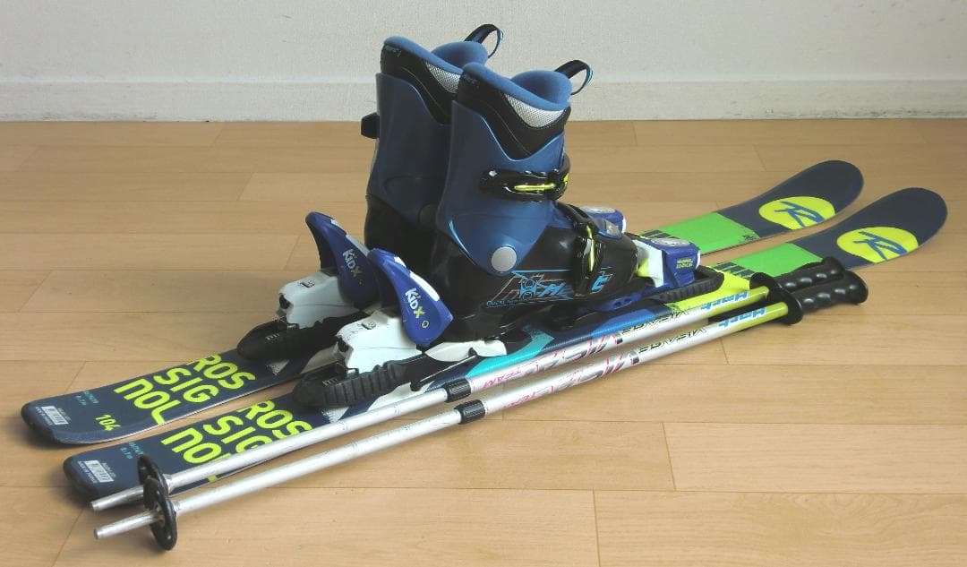 ■■11月限定■送料無料■ロシニョール■子供用スキー4点セット■104/20■■