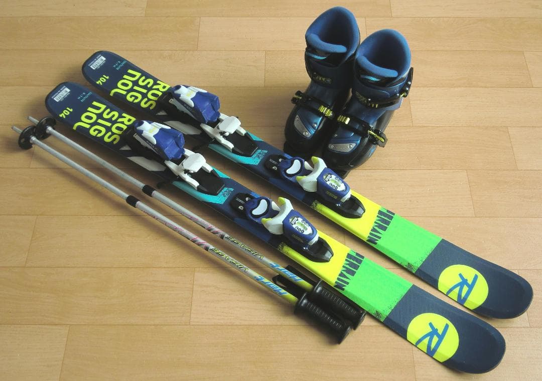 ■■11月限定■送料無料■ロシニョール■子供用スキー4点セット■104/20■■