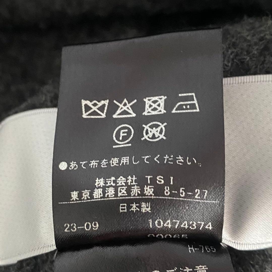 極美品 アドーア ウールダブルフリースパーカー チャコール 近年 38