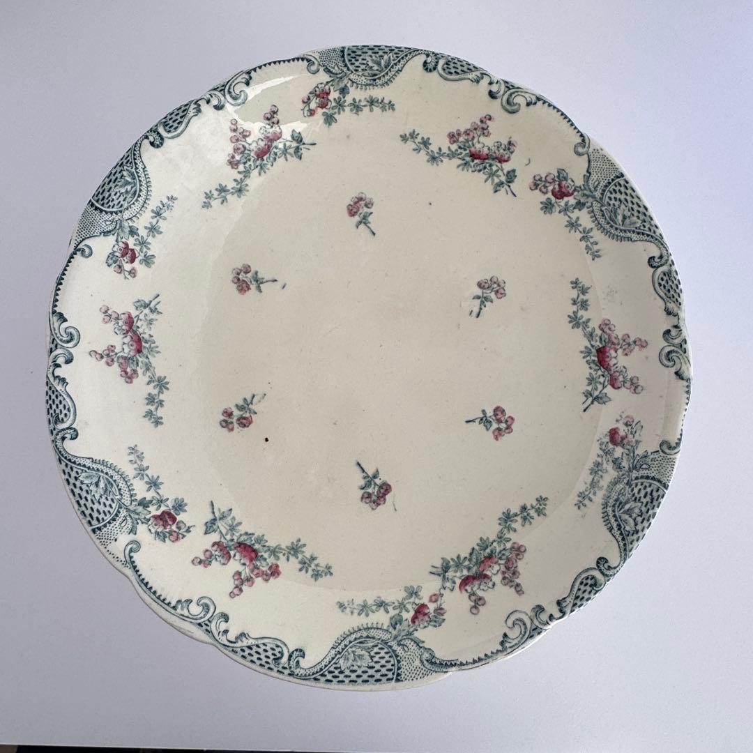 フランスアンティーク　Longwy Vincennes コンポティエ