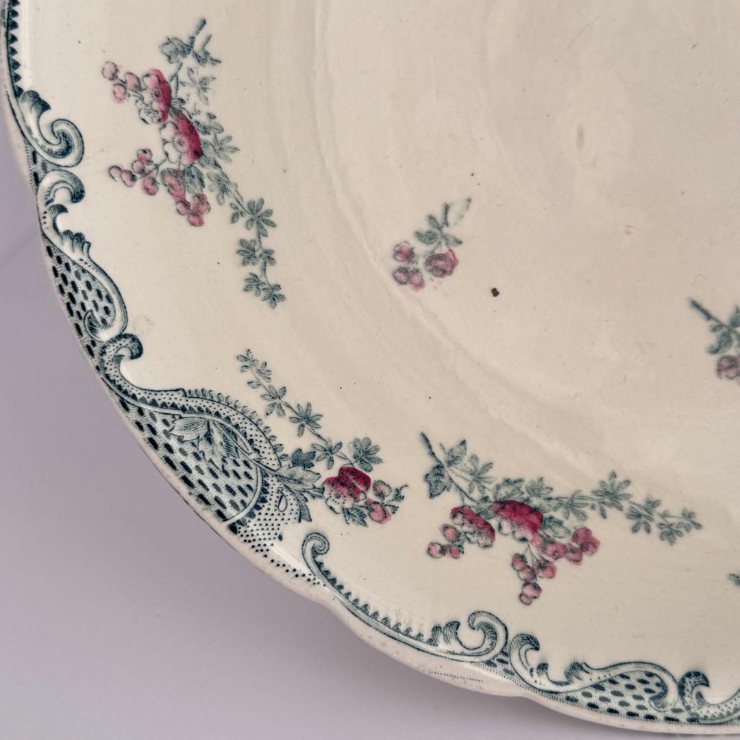 フランスアンティーク　Longwy Vincennes コンポティエ