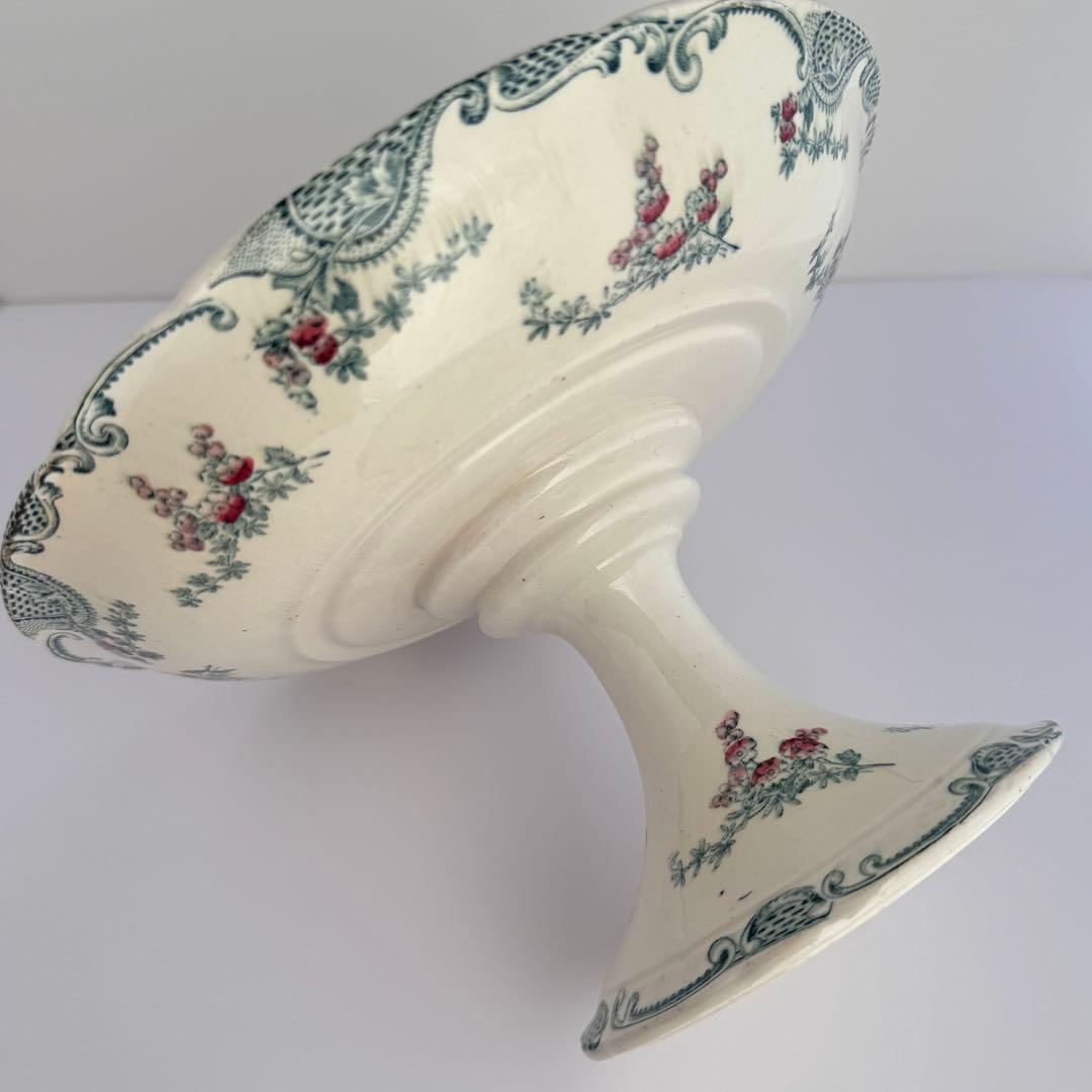 フランスアンティーク　Longwy Vincennes コンポティエ