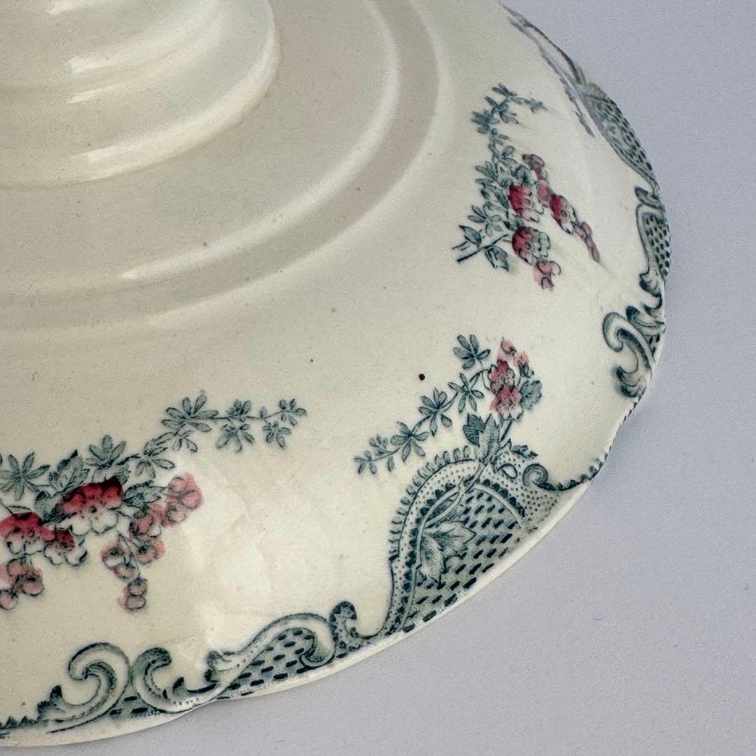 フランスアンティーク　Longwy Vincennes コンポティエ