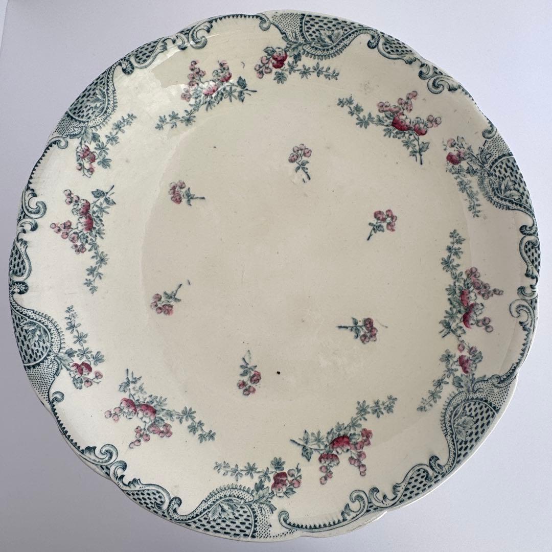 フランスアンティーク　Longwy Vincennes コンポティエ