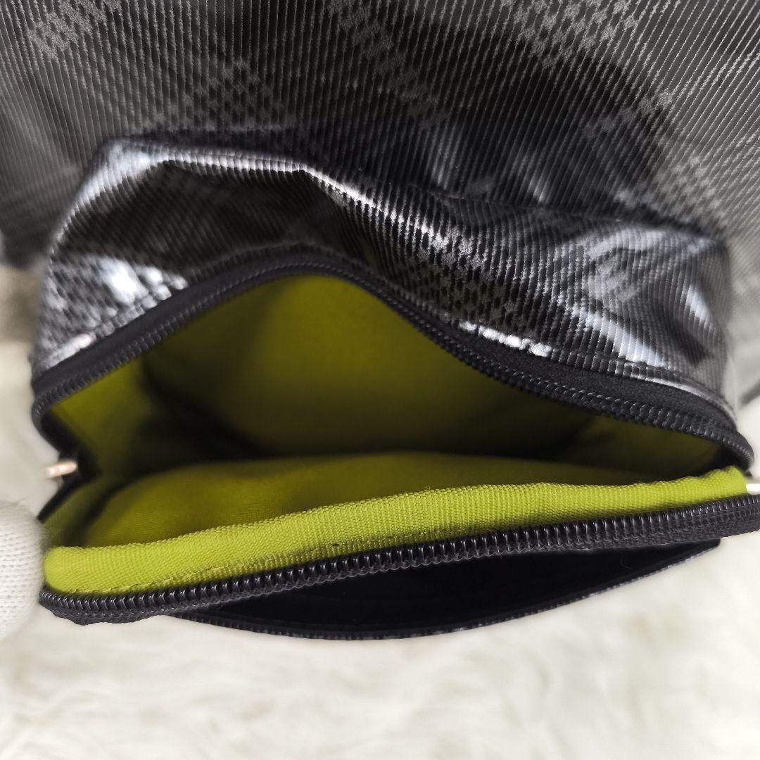 ✨極美品✨ スワニー キャリーバッグ 2way タータンチェック 光沢 黒銀