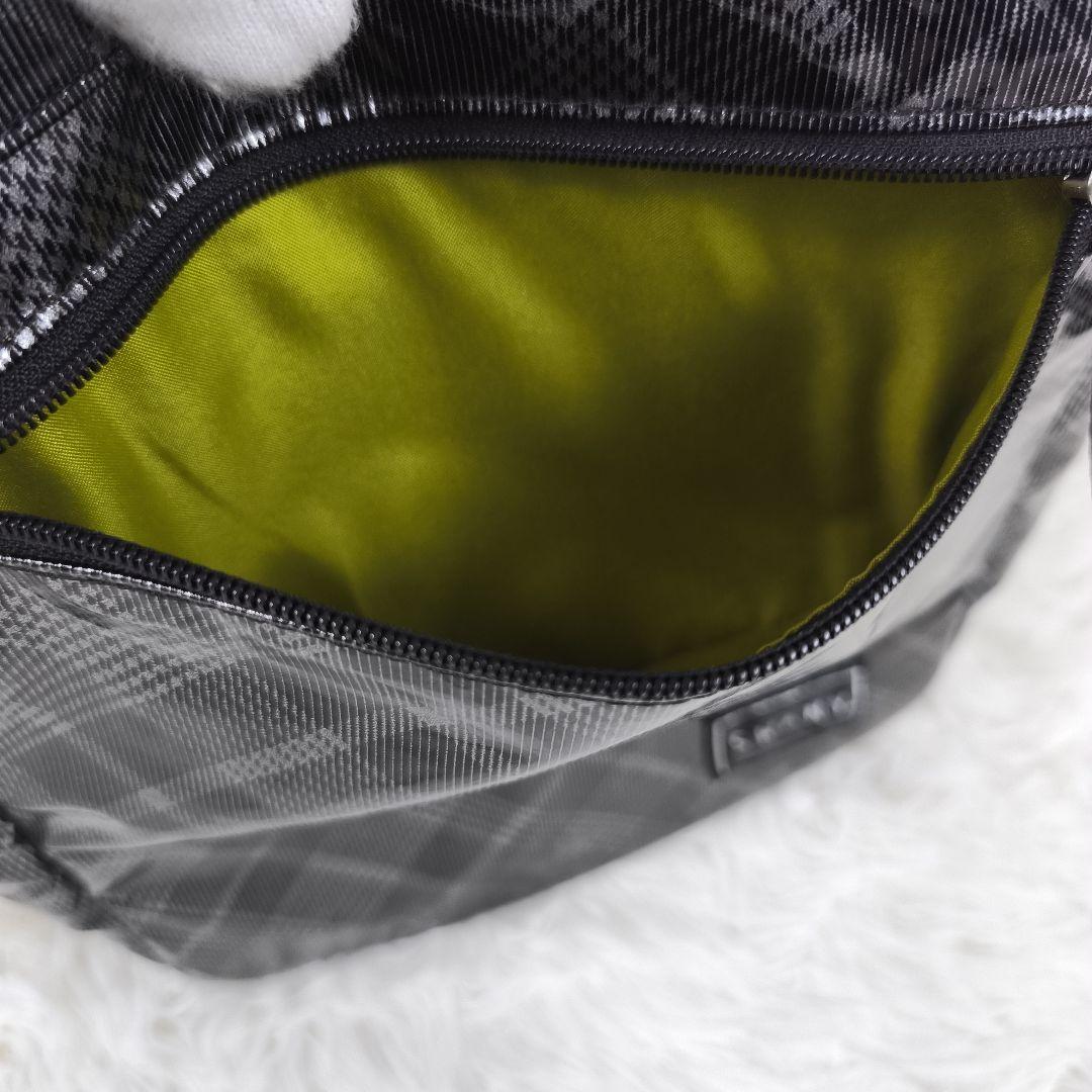 ✨極美品✨ スワニー キャリーバッグ 2way タータンチェック 光沢 黒銀