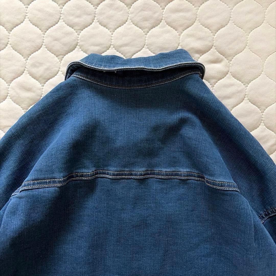 【新品タグ付】人気✴︎BEARDSLEY 袖パフGジャン　インディゴブルー