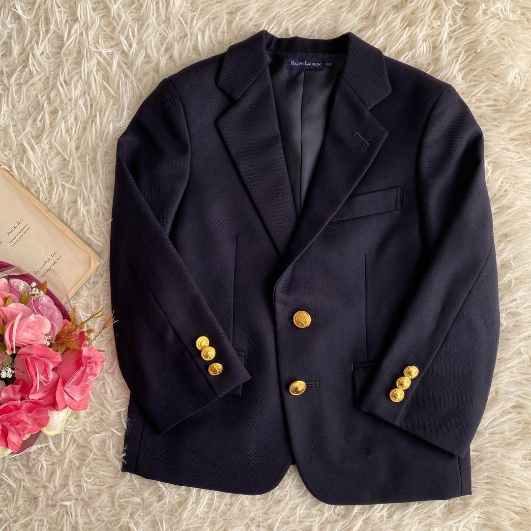 美品　ラルフローレン　4点セット　フォーマル　120スーツ　紺ブレ　ネクタイ