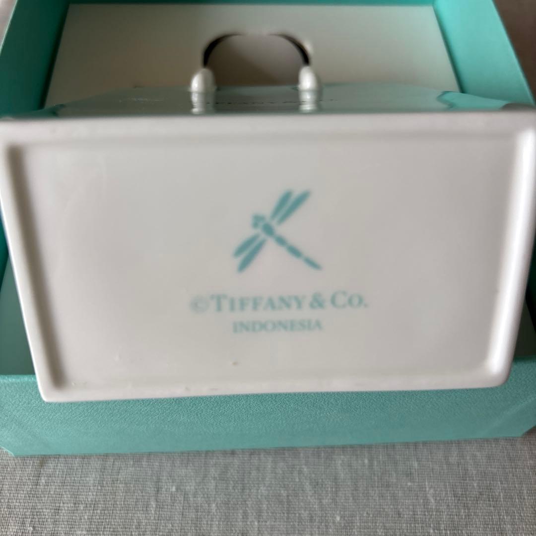 ティファニー ショッピングバッグ 陶器 置物 ショッパー 小物入れ