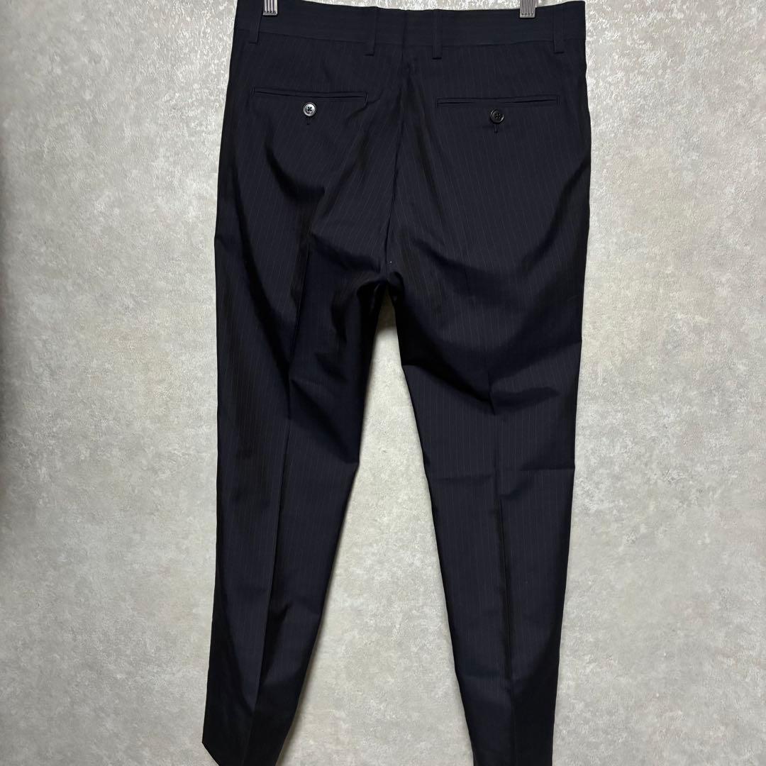 【美品】GUCCI グッチ　シルク　現行タグ　ネイビー　スーツ　セットアップ