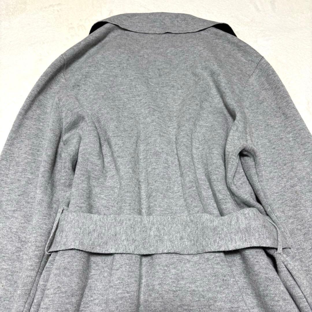 美品✨セオリー コーディガン ガウン カシミヤ ダブルフェイス グレー 黒 S