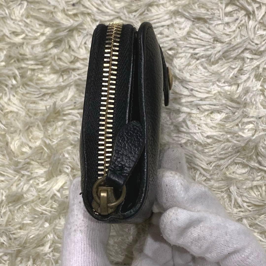 イルビゾンテ 二つ折り財布 手帳型 レザー ブラック ユニセックス