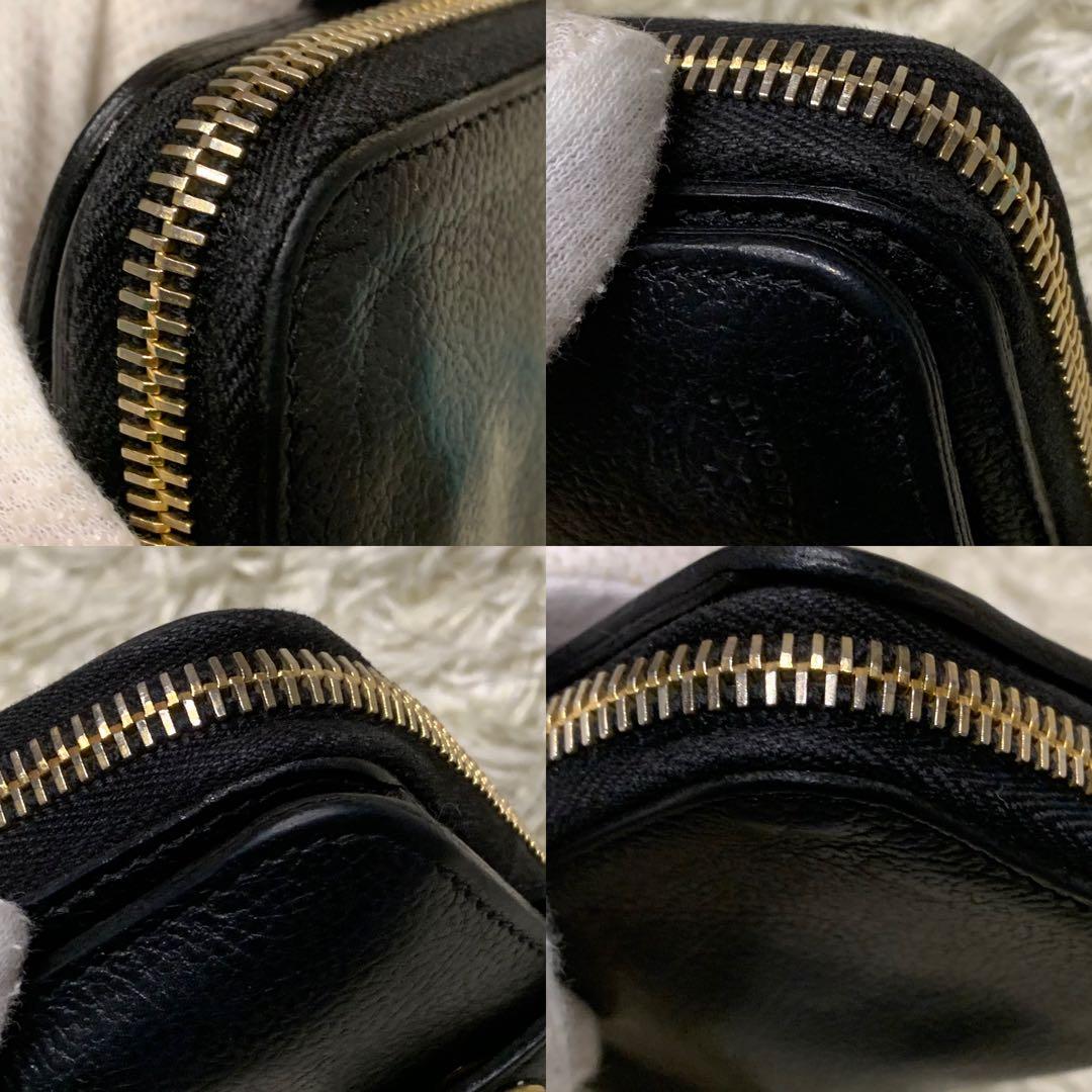 イルビゾンテ 二つ折り財布 手帳型 レザー ブラック ユニセックス