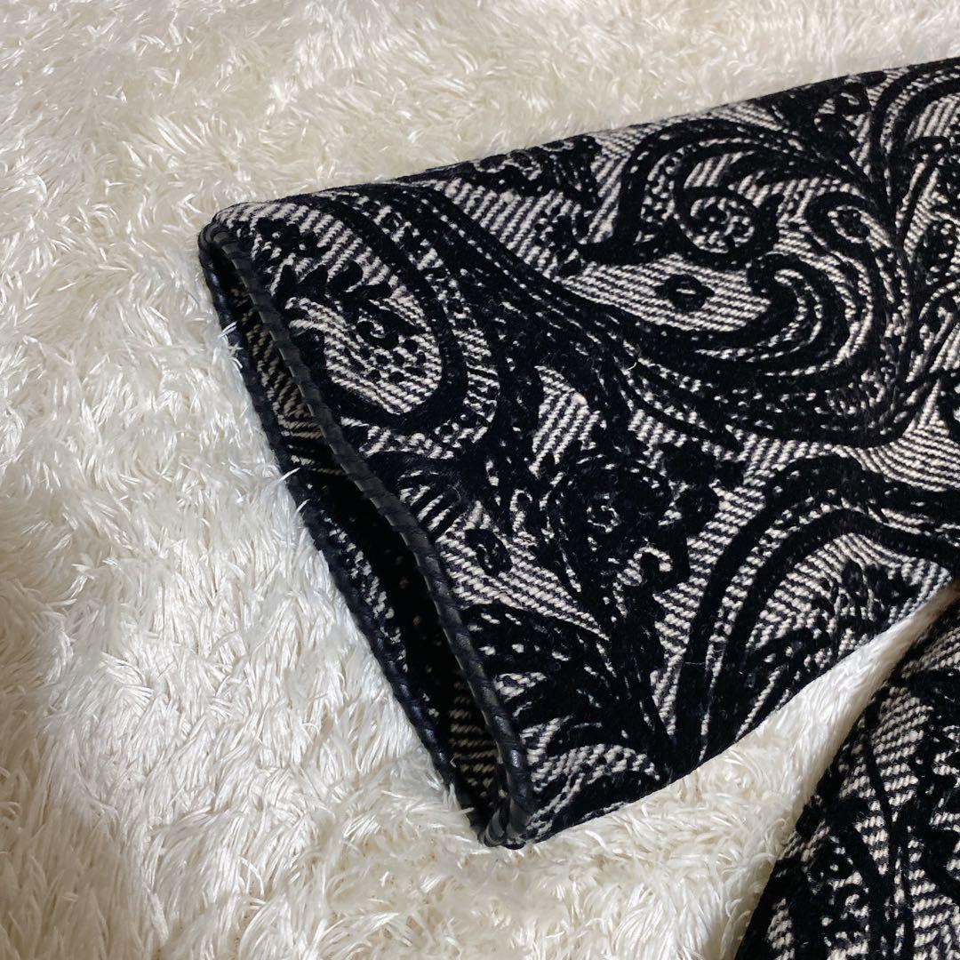 新品　DES PRÉS　ペイズリー柄　ノーカラージャケット　ヘビーフロッキー　Ｆ