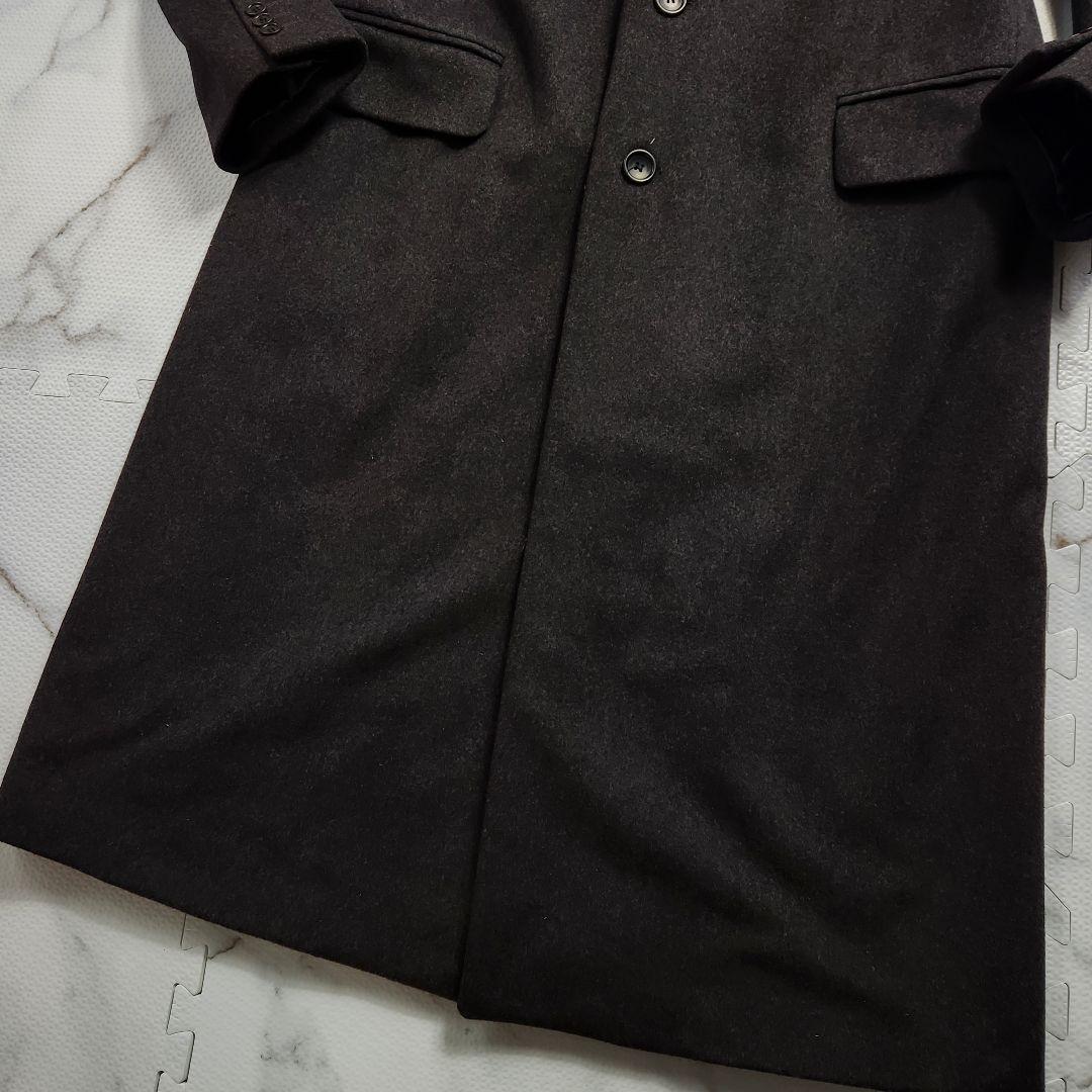 超ロング丈✨XL相当 アルマーニコレツィオーニ チェスターコート カシミヤ