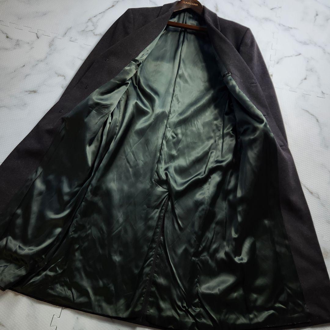 超ロング丈✨XL相当 アルマーニコレツィオーニ チェスターコート カシミヤ