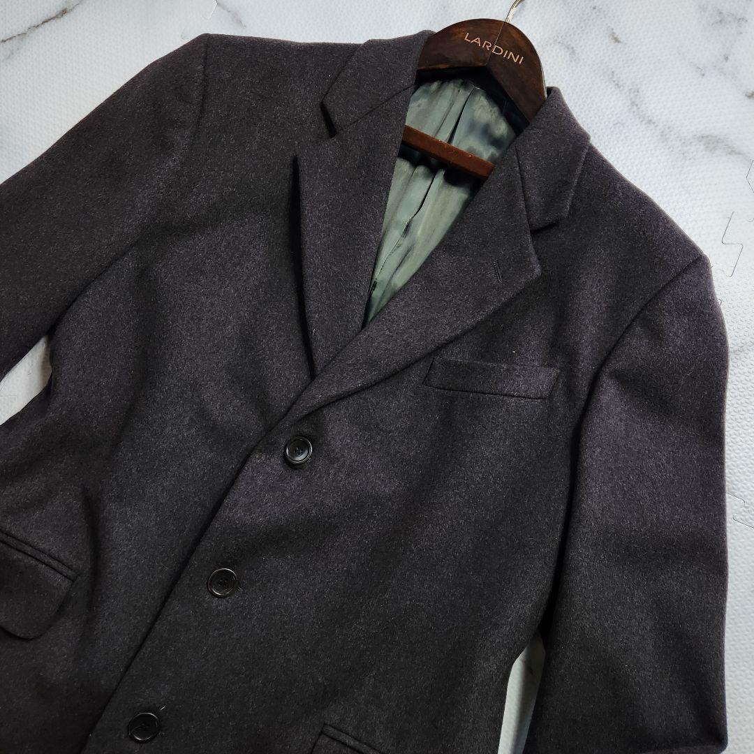 超ロング丈✨XL相当 アルマーニコレツィオーニ チェスターコート カシミヤ