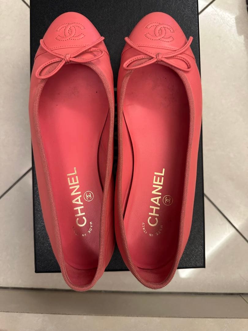 9月15日まで値下げ‼️CHANEL シャネル　バレリーナ　ピンク　37.5