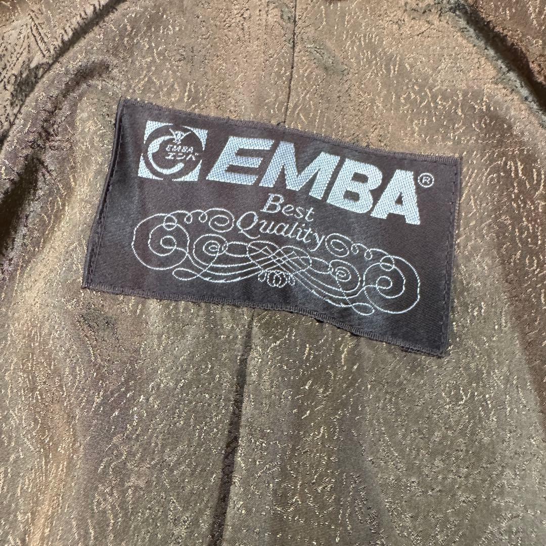 裾周り228cm EMBA シェアード ロングコート リアルファー レディース