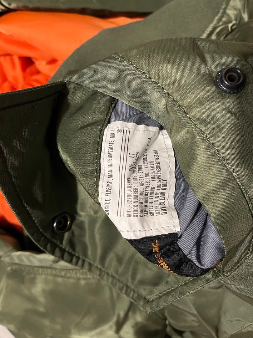 【訳あり】ALPHA INDUSTRIES MA-1 フライトジャケット