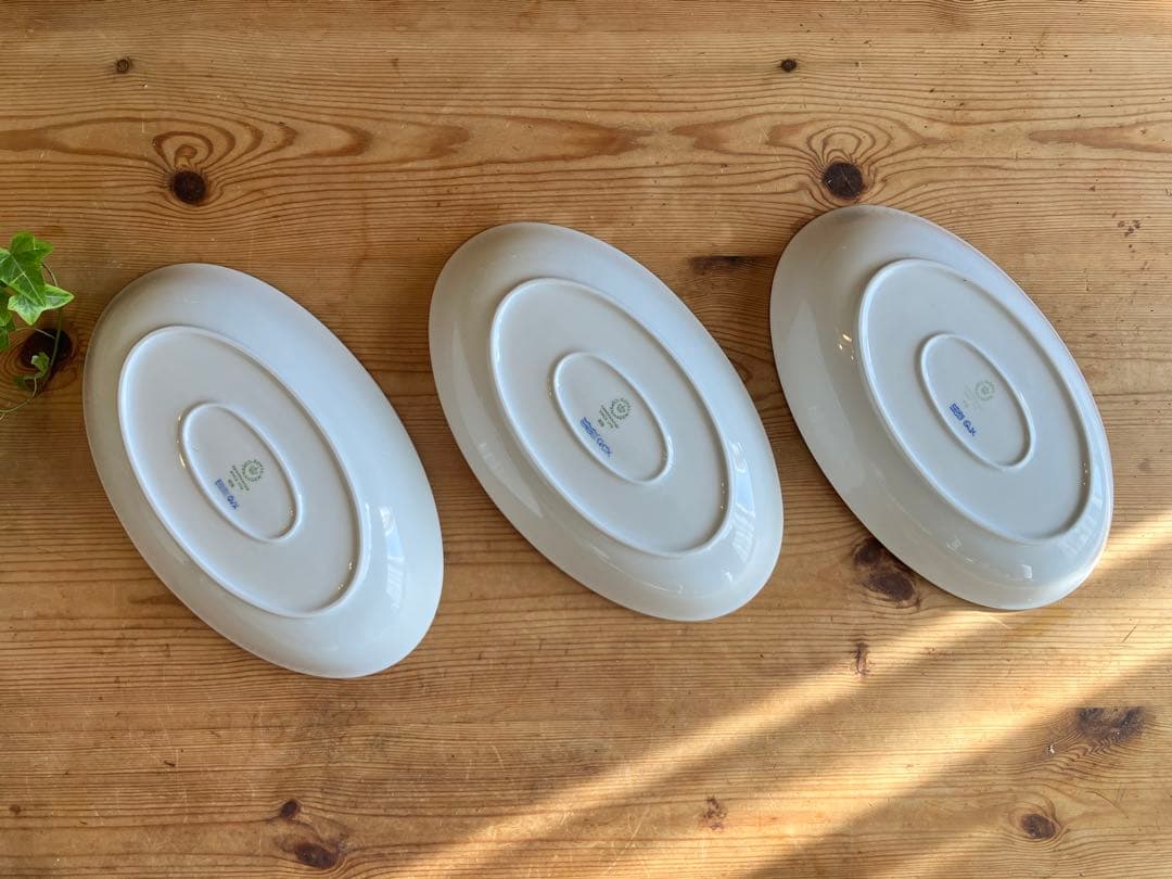 ロイヤルコペンハーゲン　ブルーパルメッテブロッサム27オーバルディッシュ×3