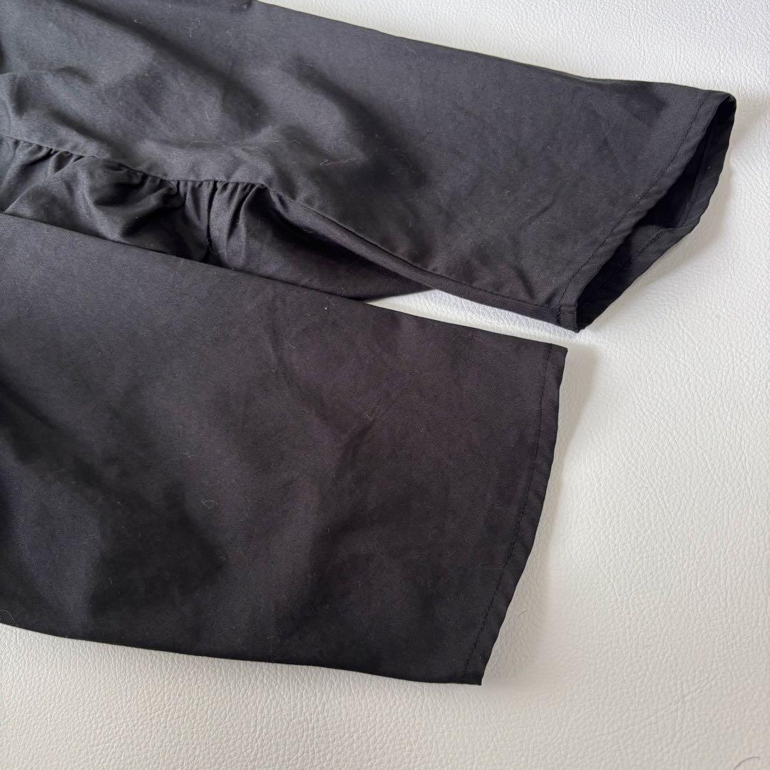 【美品】brusco.k ブルスコ ノーカラージャケット コットン ブラック