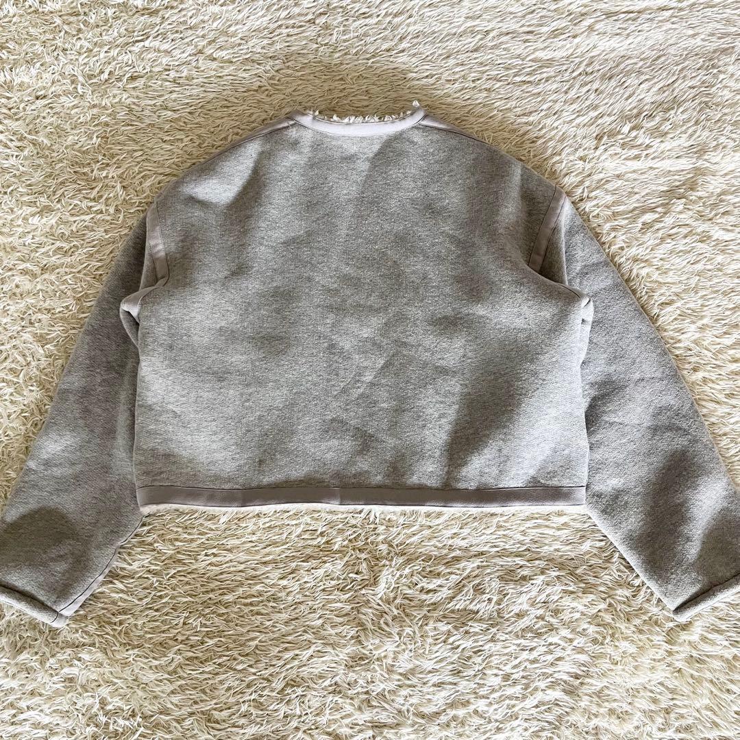 【美品】MACPHEE リバーシブル ボア&スウェットアウター グレー 36