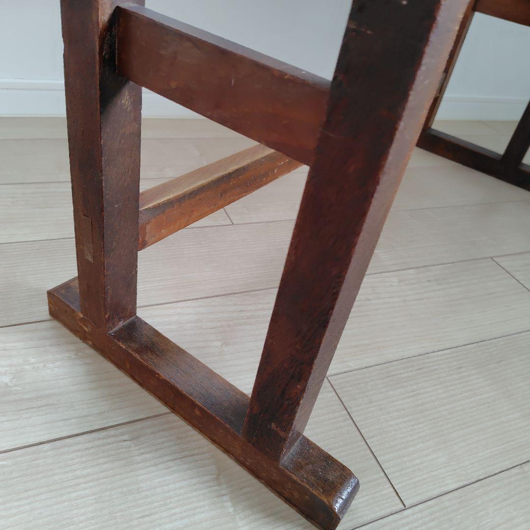 古家具　昔の木製勉強机　昭和レトロ　アンティーク