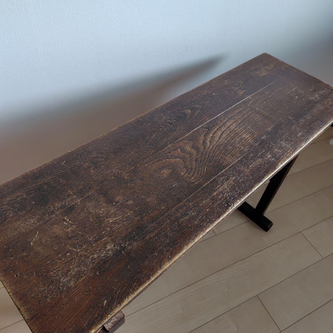 古家具　昔の木製勉強机　昭和レトロ　アンティーク