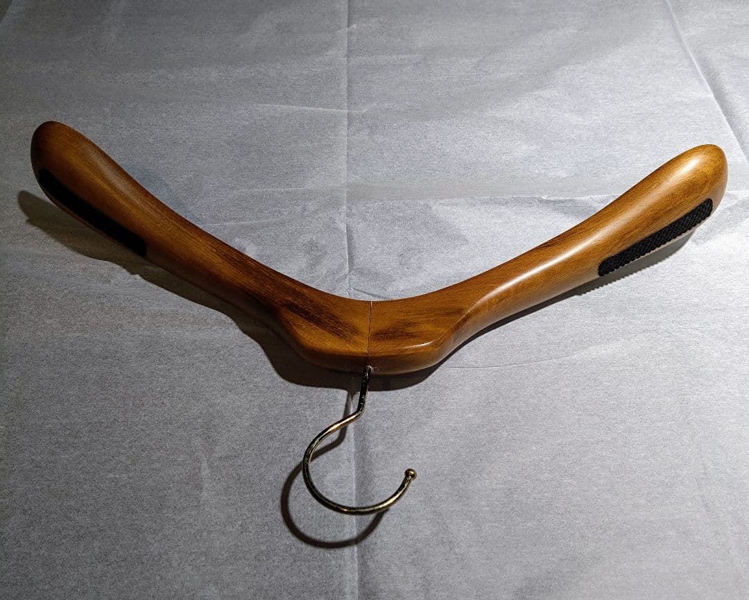 木製衣類ハンガー太（コート/ジャケット用）59本セット