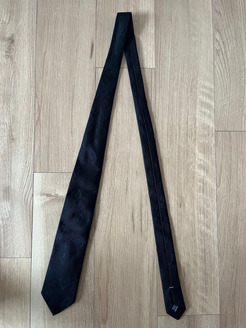 FRANCO BASSI ネクタイ　ダイヤモンド柄　ブラック　フランコバッシ