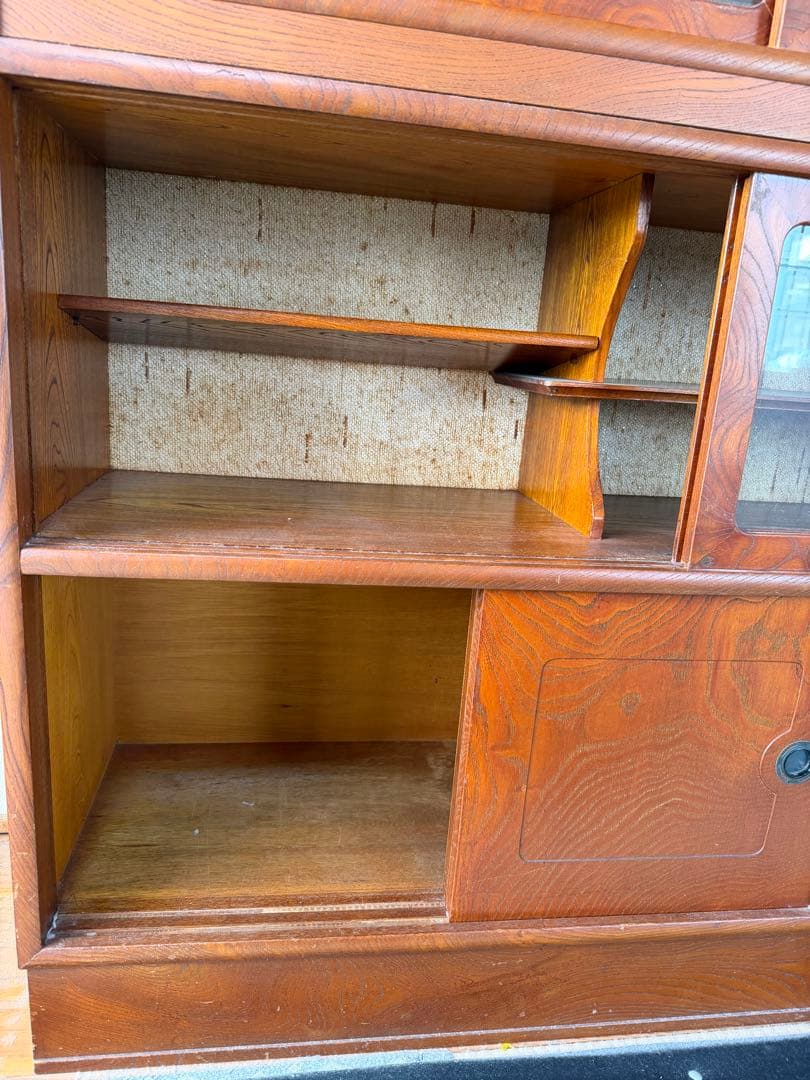 民芸家具 茶棚 茶箪笥 飾り棚 和家具 キャビネット レトロ 水屋箪笥