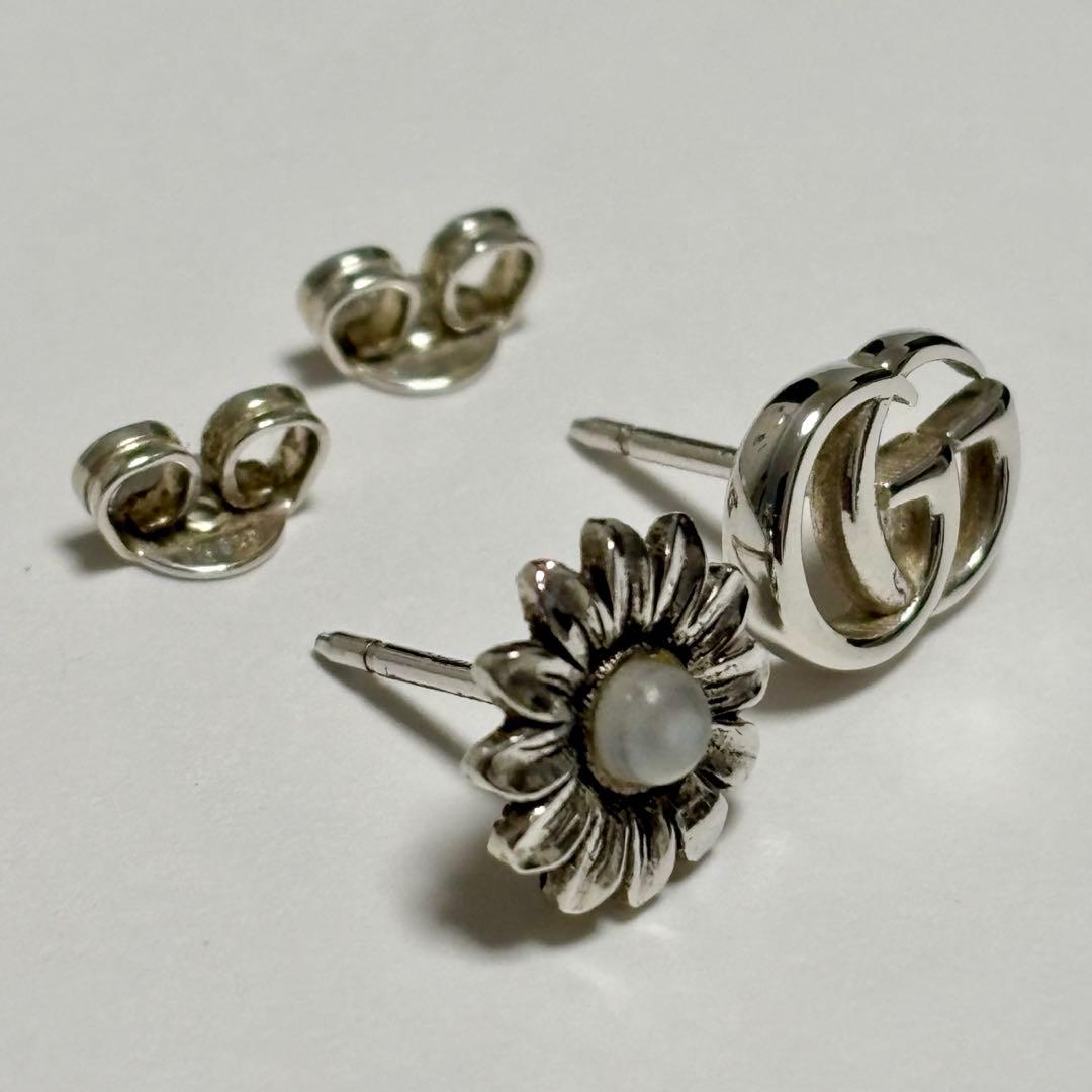 GUCCI ダブルGフラワースタッズピアス