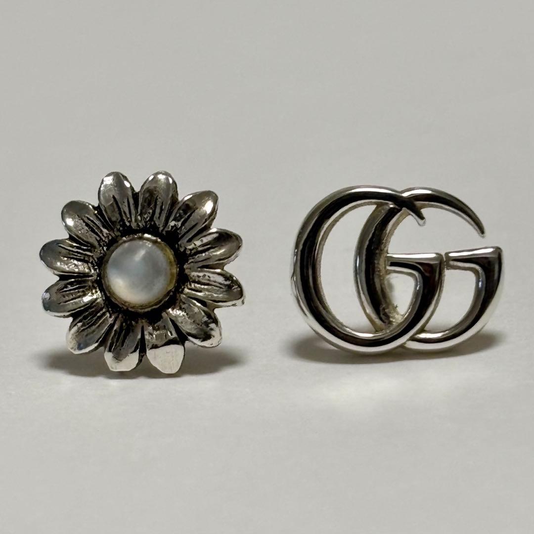 GUCCI ダブルGフラワースタッズピアス