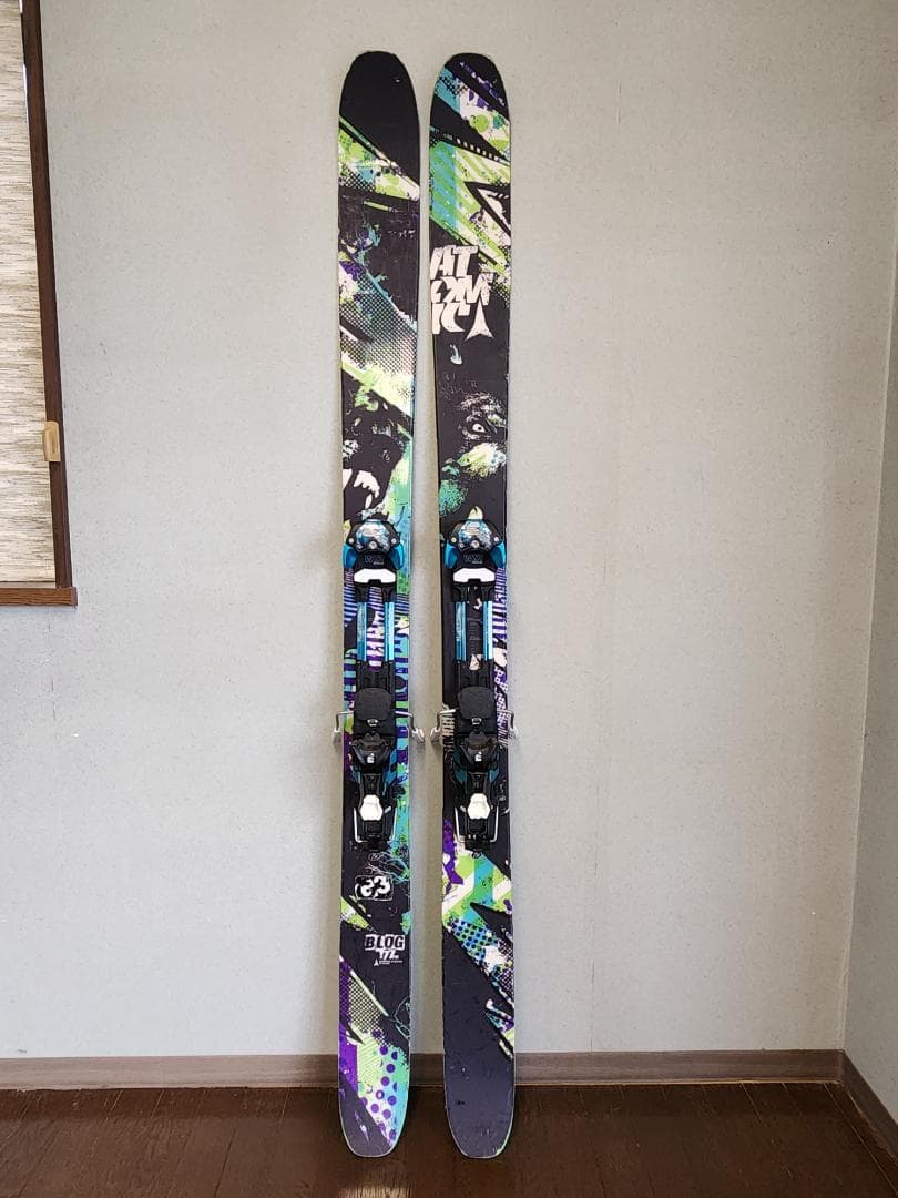 ATOMIC ブログ スキー 板 バインディング付き