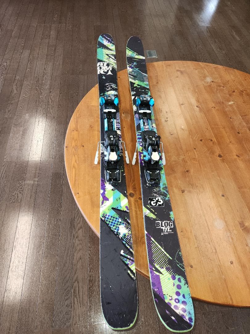 ATOMIC ブログ スキー 板 バインディング付き