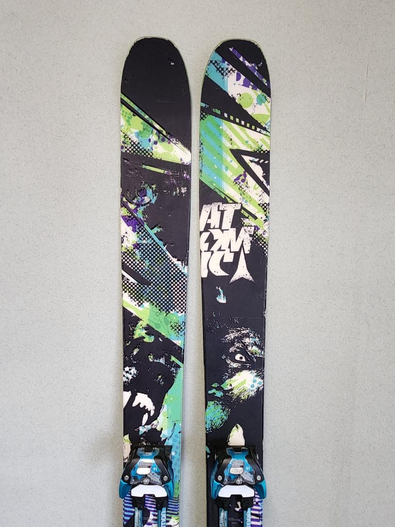 ATOMIC ブログ スキー 板 バインディング付き