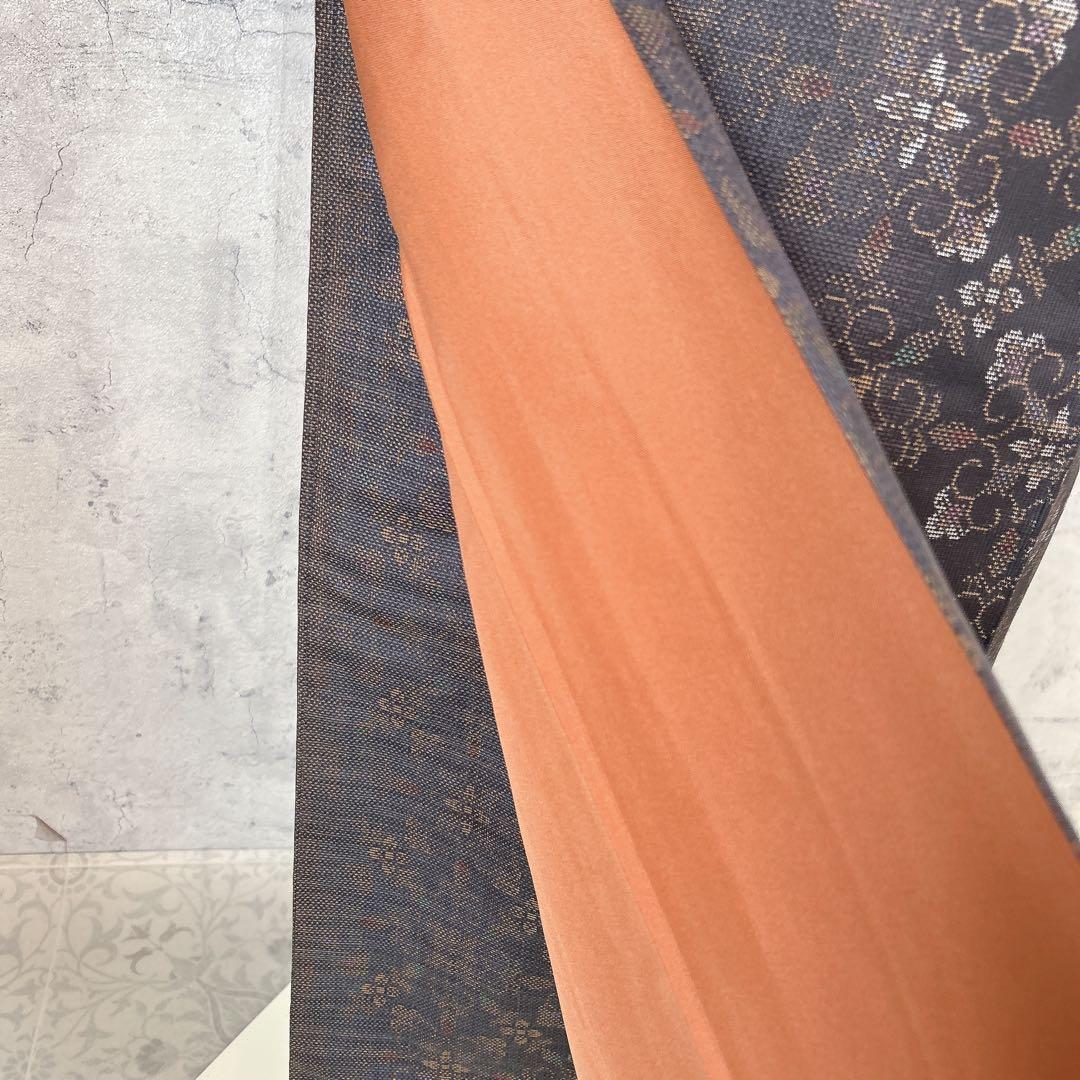 大島紬　小紋　フルセット　着物　正絹　泥染め　パールトーン加工　かっこいい