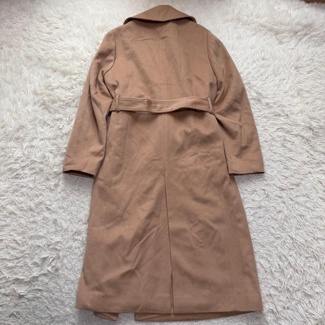 極美品カシミヤ100% stola. ベルテッドコート　女優襟　イタリア製