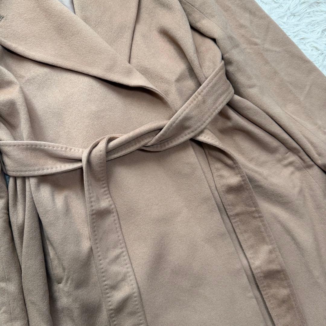 極美品カシミヤ100% stola. ベルテッドコート　女優襟　イタリア製