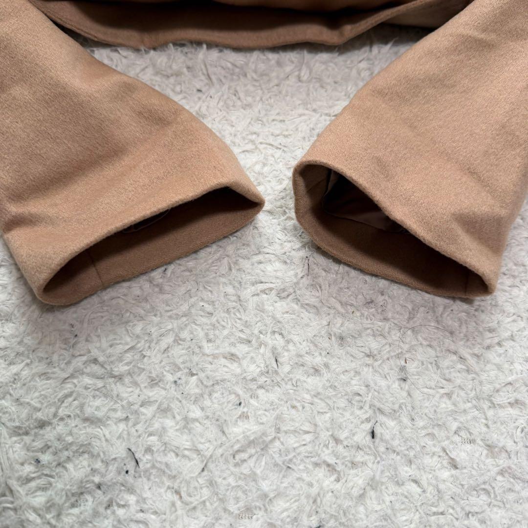 極美品カシミヤ100% stola. ベルテッドコート　女優襟　イタリア製