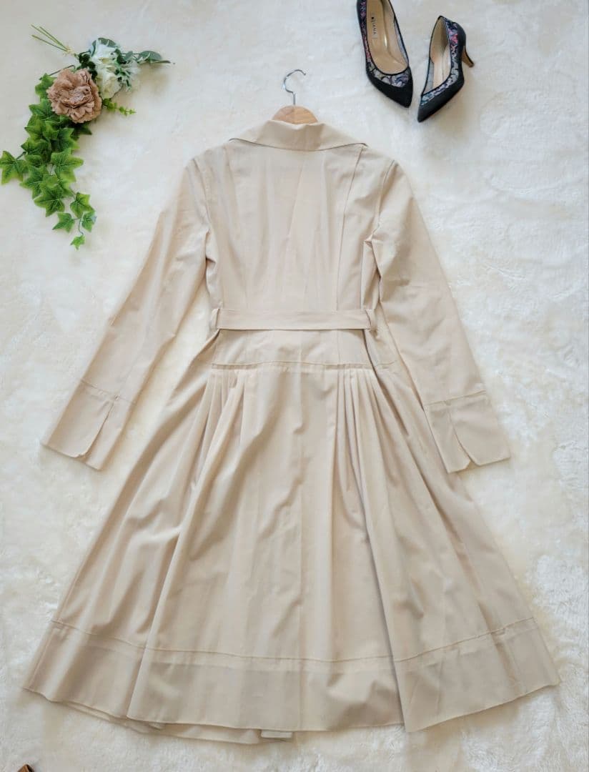 FOXEY　NEW YORK　フォクシー　ロング　コート　ドレスコート　ベージュ