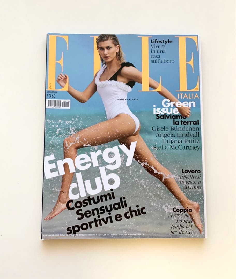 女性情報誌 ELLE Italia Magazine June 2018