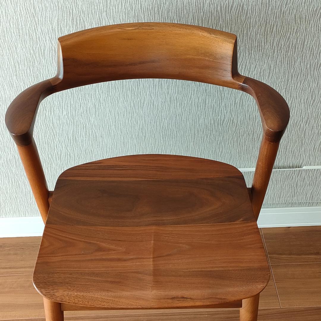 〈美品〉キツツキ　SEOTO　アームチェア　ダイニングチェア　ビーチ材②