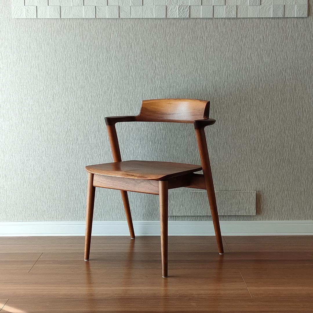 〈美品〉キツツキ　SEOTO　アームチェア　ダイニングチェア　ビーチ材②